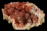 Hematite Quartz Crystal Geode Section - Morocco #127970-1